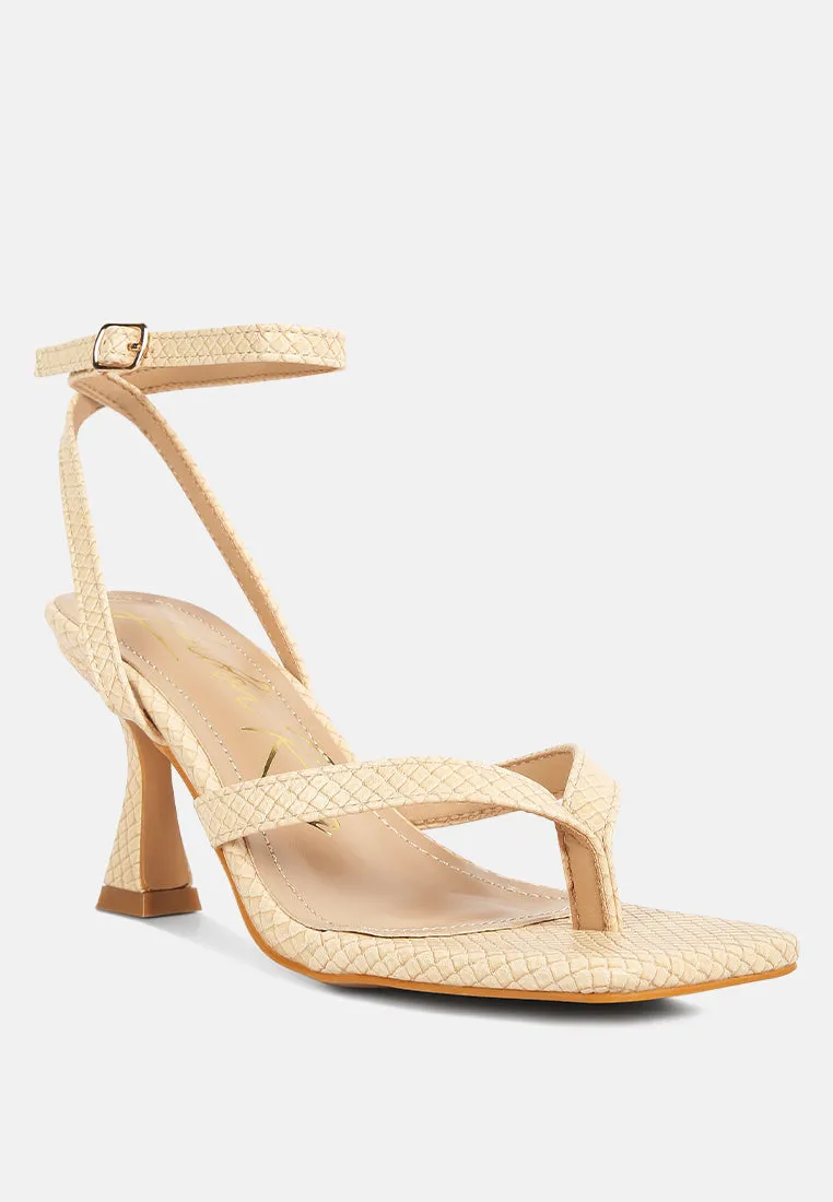 Celty Ankle Strap Spool Heel Sandals By Ruw