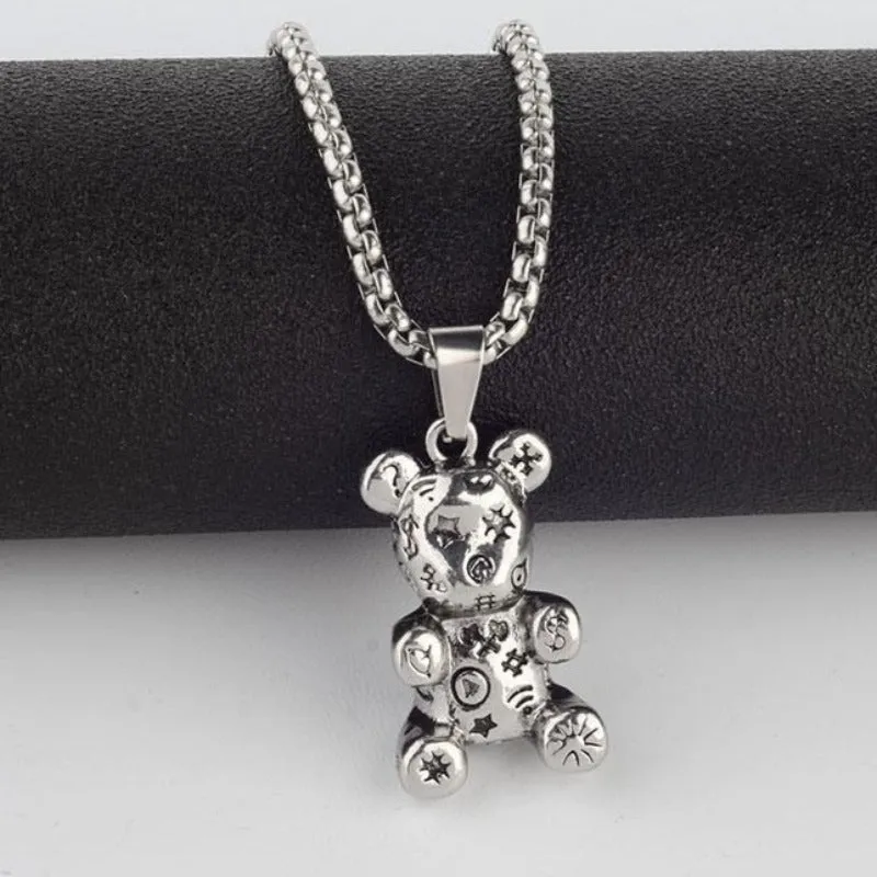 Charm Bear Pendant Necklace for Women Anniverssary Jewelry