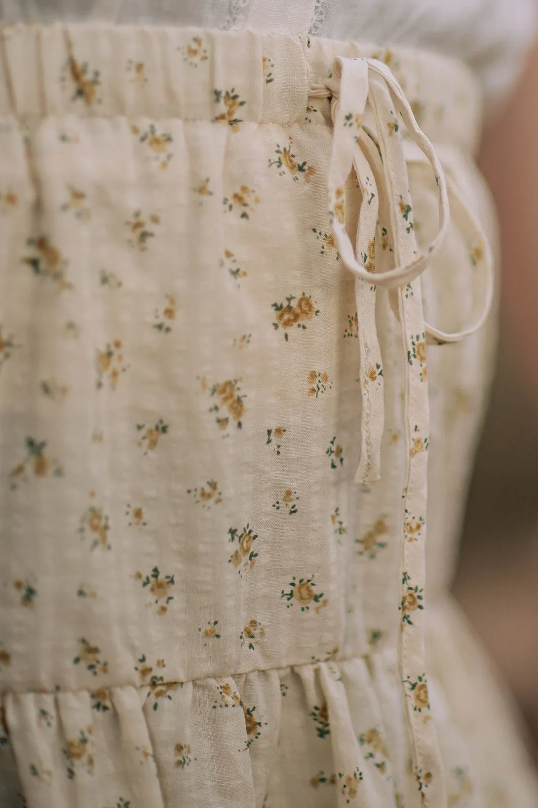 Christie Skirt - Yellow Floral