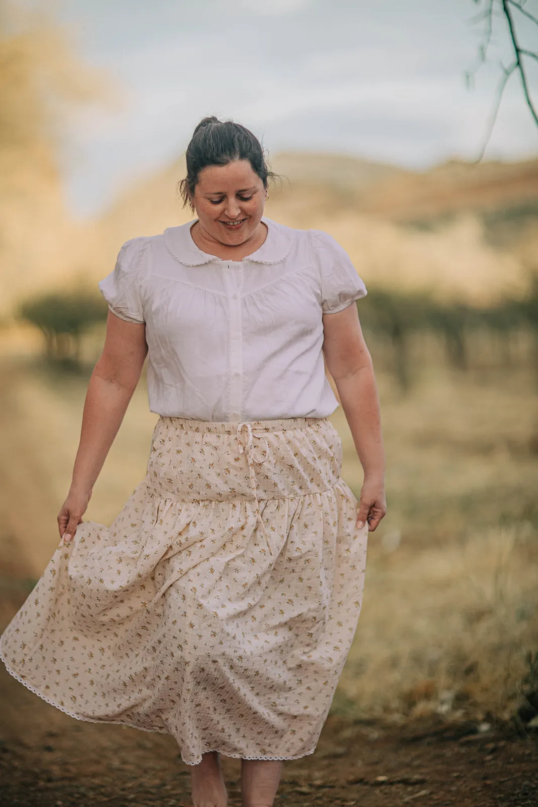 Christie Skirt - Yellow Floral