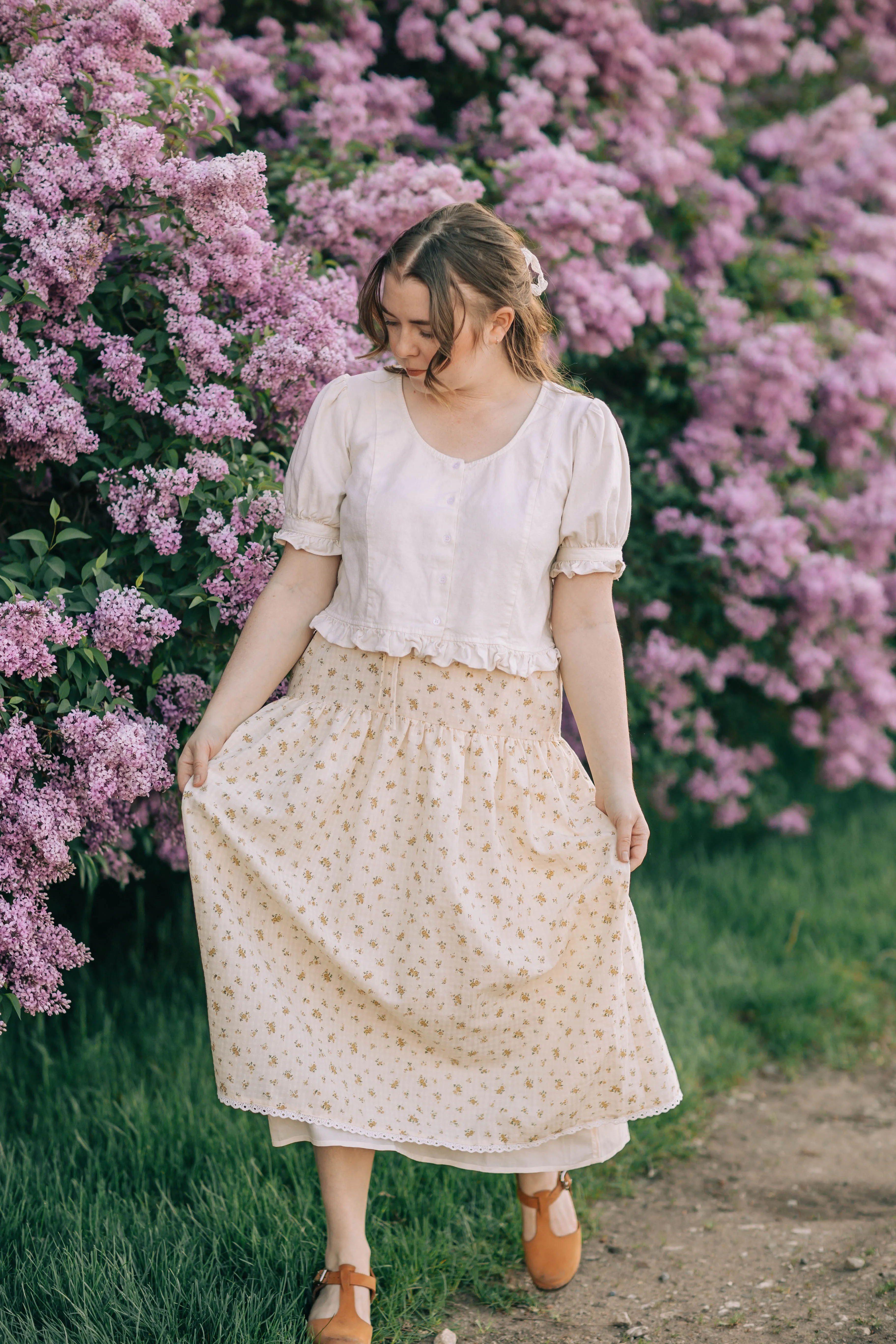 Christie Skirt - Yellow Floral