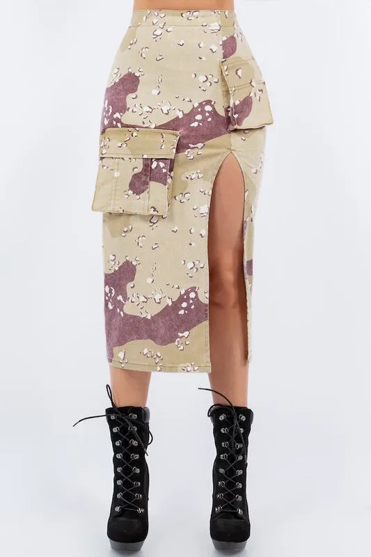 Combat Cargo Pencil Skirt