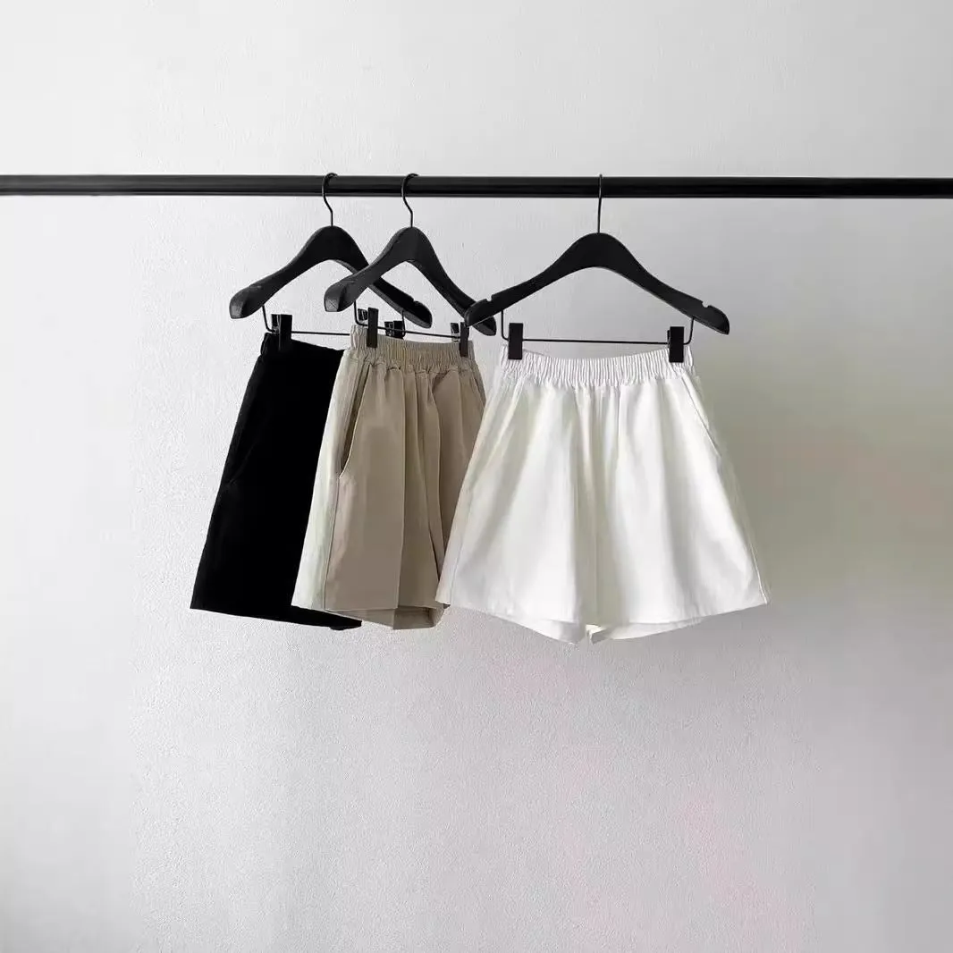 Cotton Casual Shorts in Three Colors