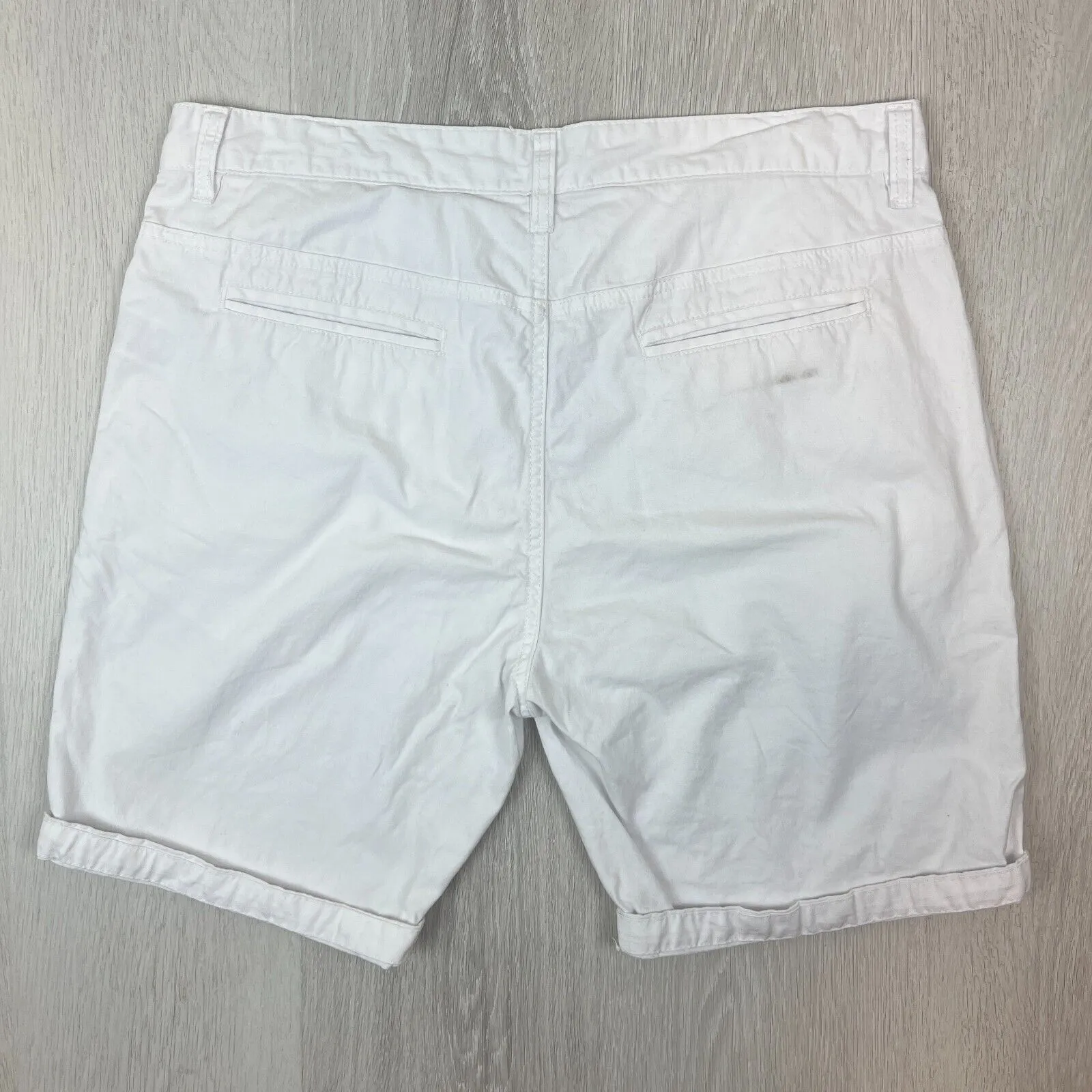 Cotton On Mens White Chino Shorts Size 34