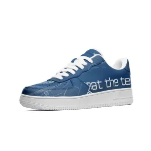 Duo Modern Scorpion Athletics "Don't Sweat The Technique" Unisex Low Top Leather Sneakers