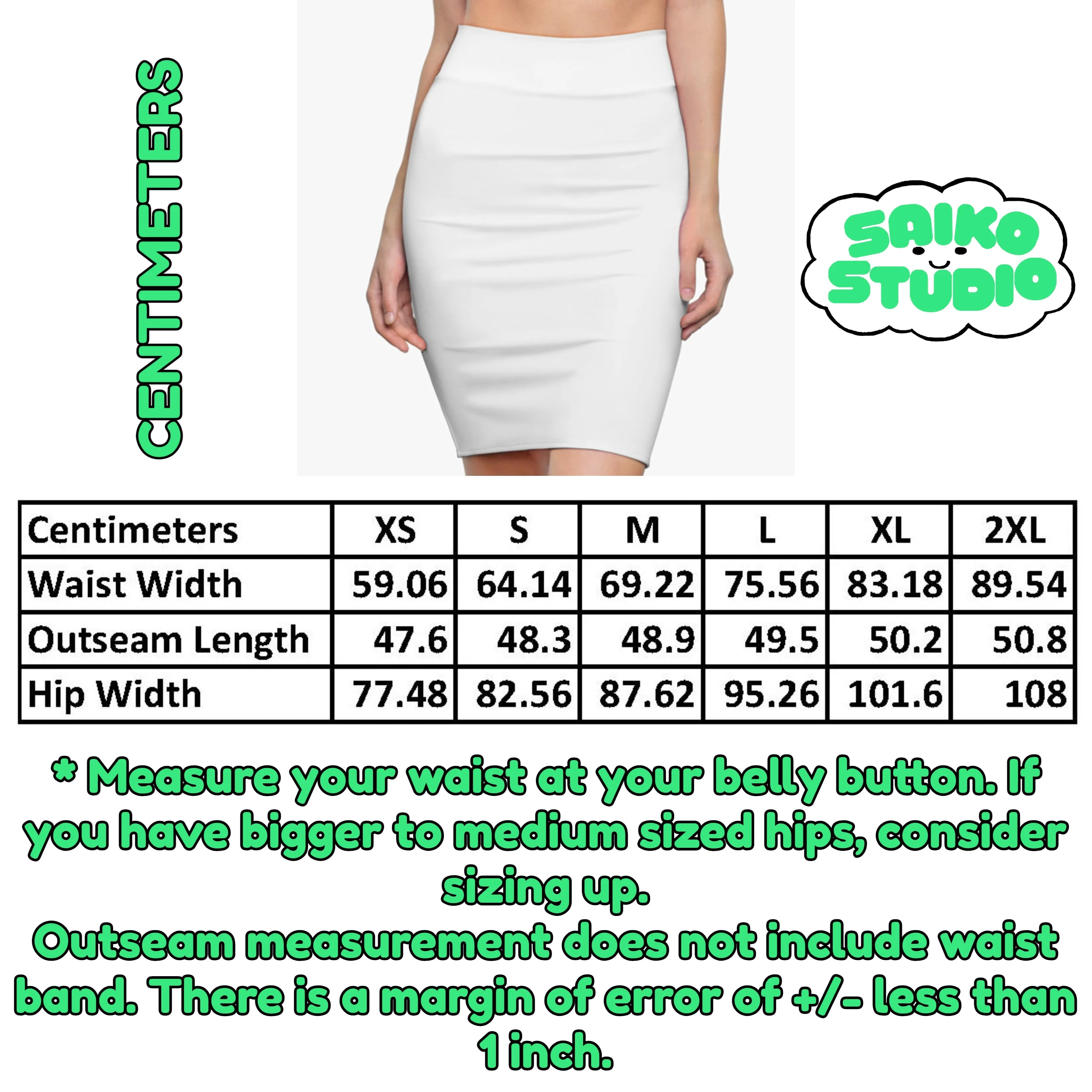 Easter Peeps Pastel Bunny Womens Pencil Skirt - Saiko Studio