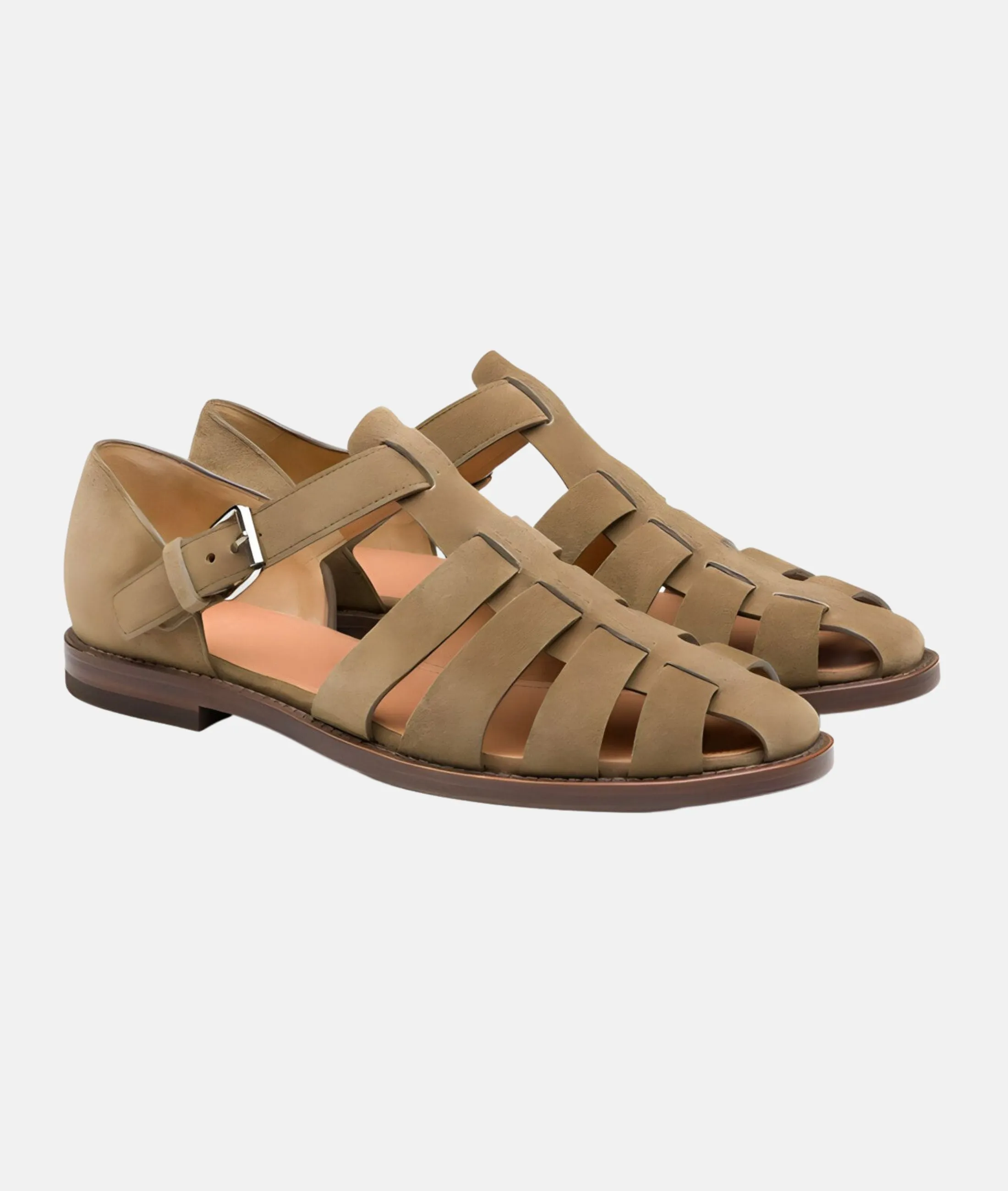Elegant, fashionable strappy sandals