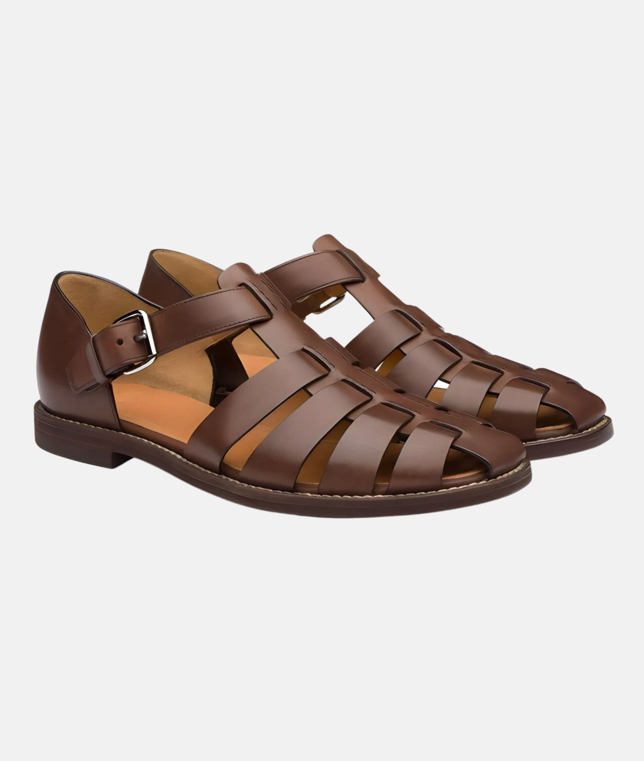 Elegant, fashionable strappy sandals