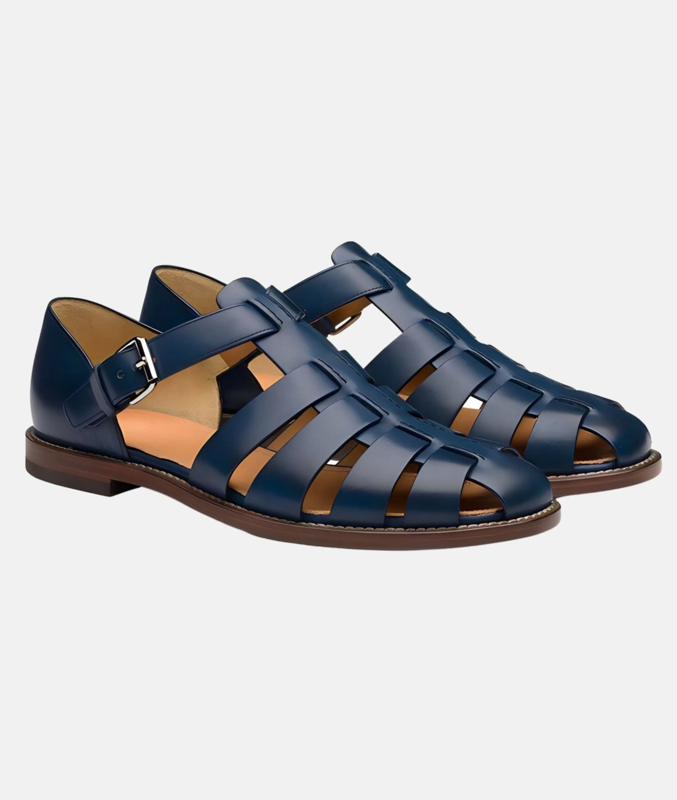 Elegant, fashionable strappy sandals
