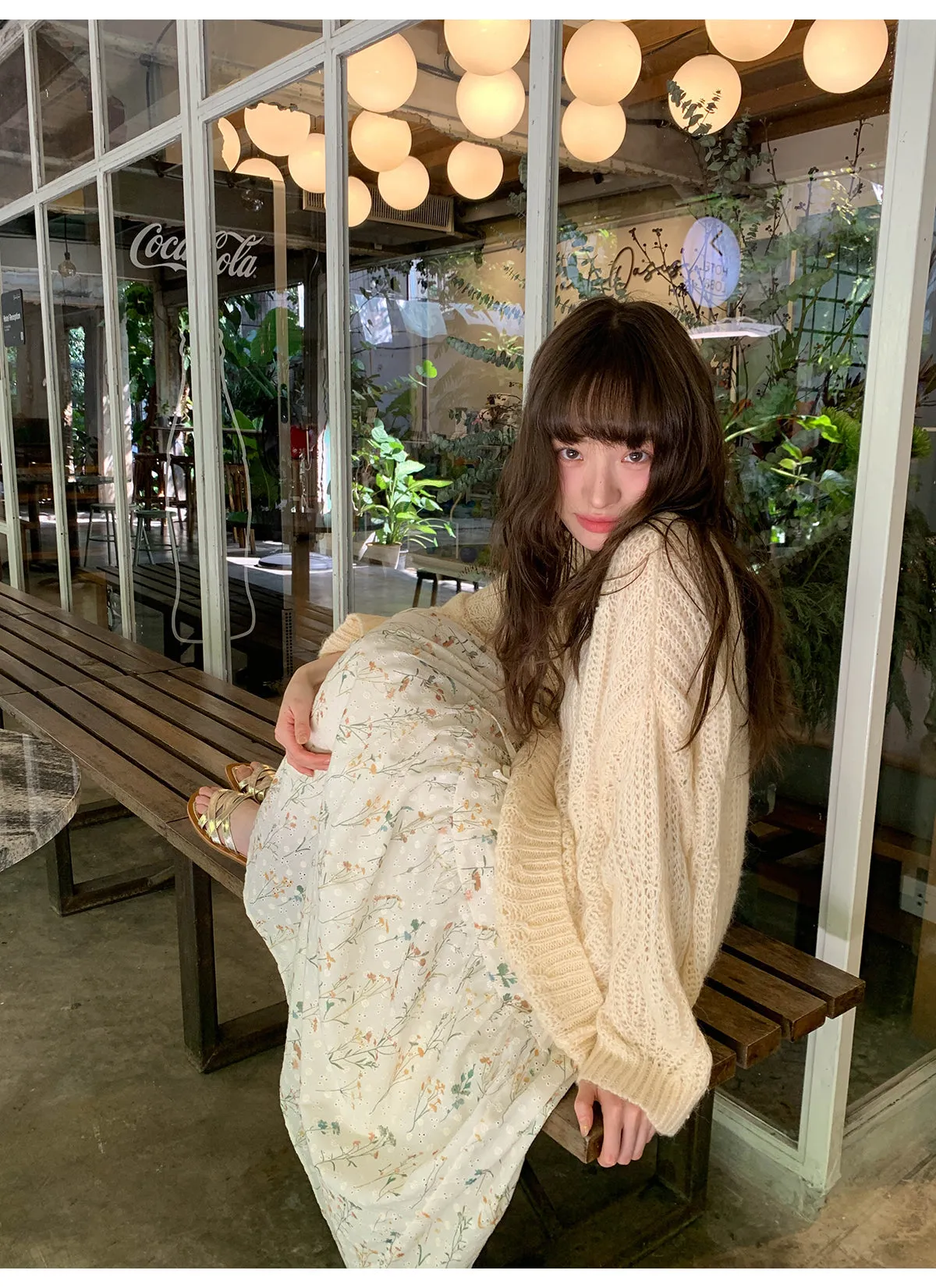 Embroidered A-line skirt