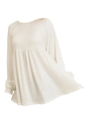Empire Waist Waffle Tunic