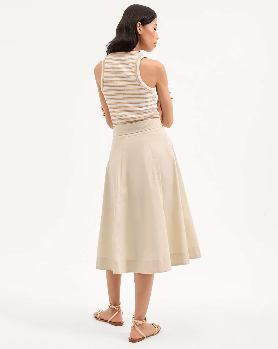 Facia A-Line Midi Skirt