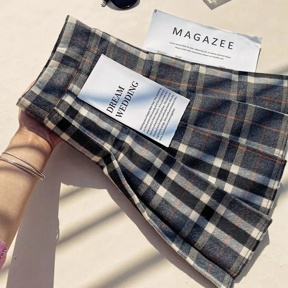 Fall Winter High Waist A-line Skirt