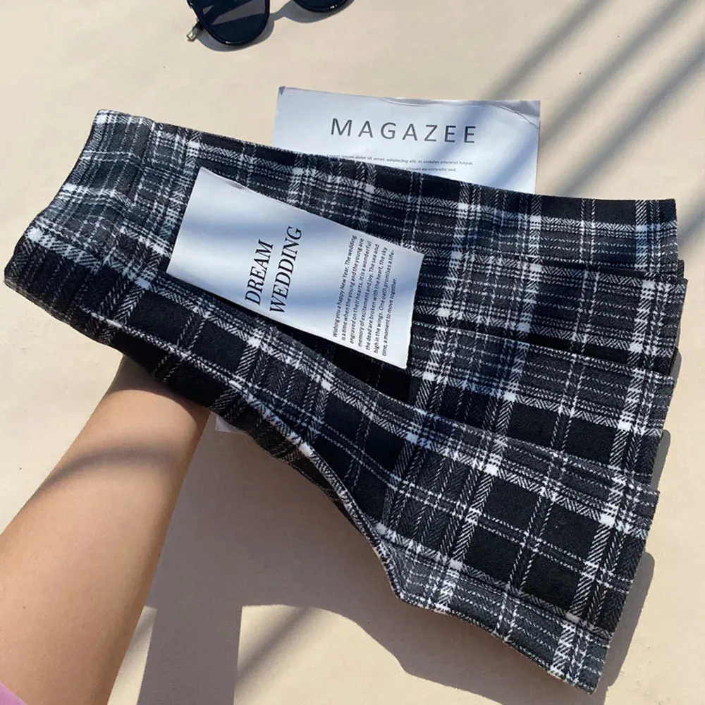 Fall Winter High Waist A-line Skirt