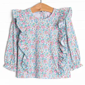 Fan Favorite Florals Top, Green