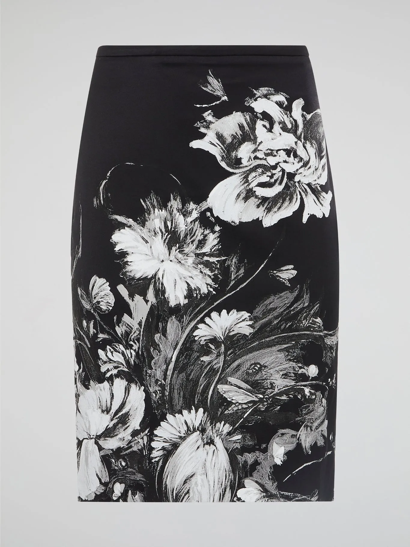 Flora Print Pencil Skirt