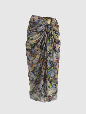 Floral Draped Skirts