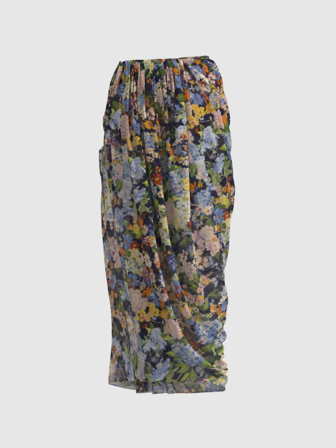 Floral Draped Skirts