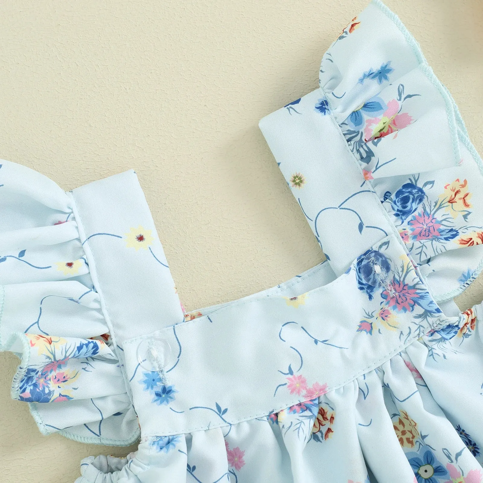 Floral Fly Sleeve Dress