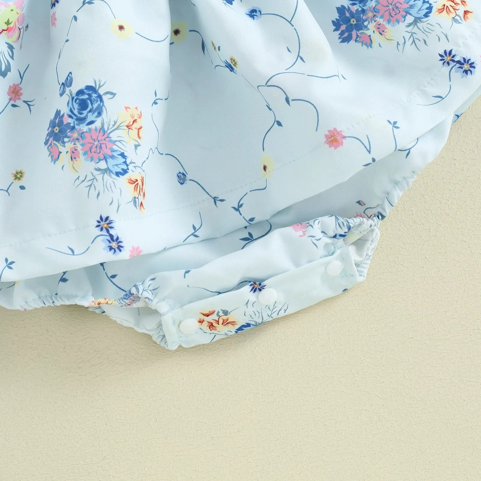 Floral Fly Sleeve Dress
