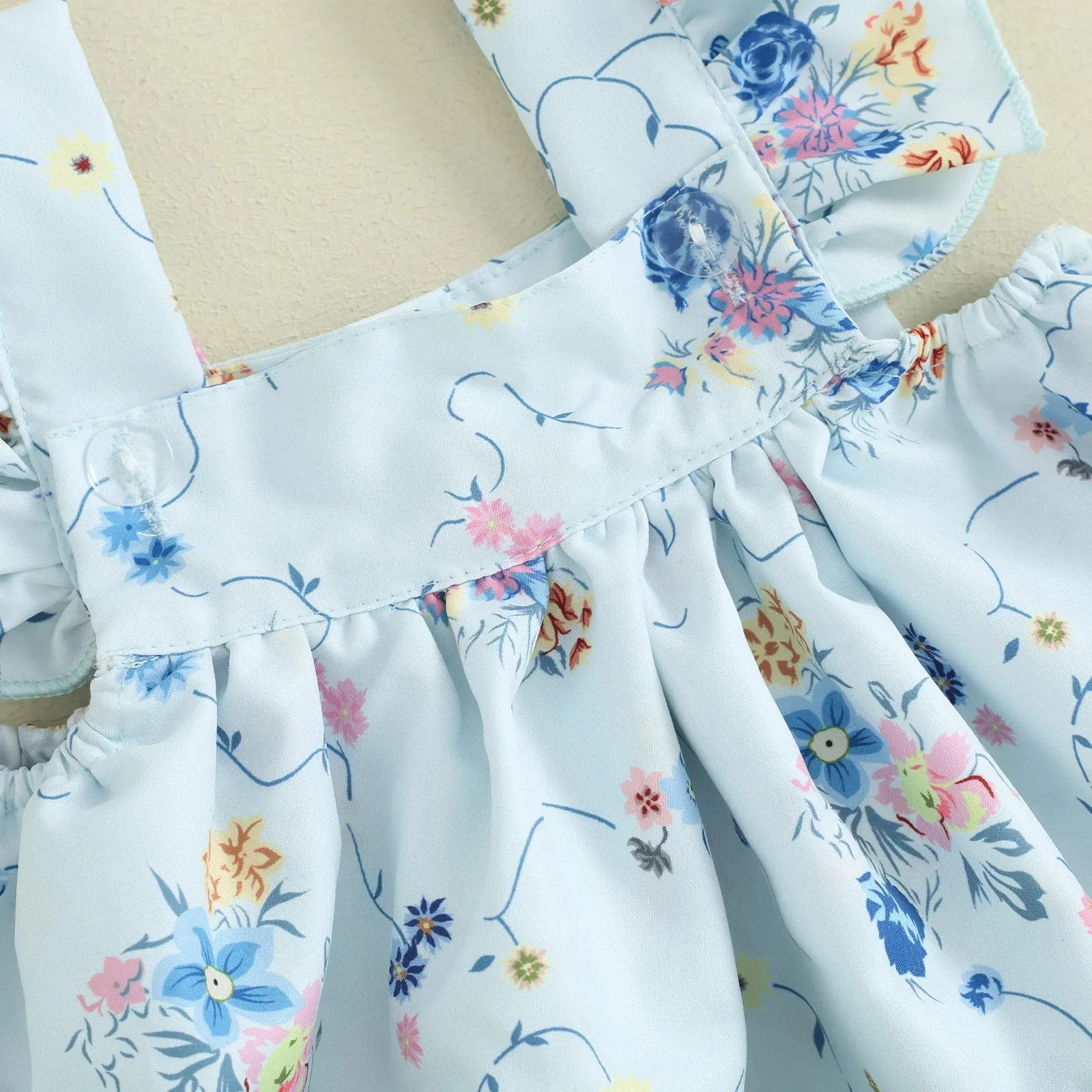 Floral Fly Sleeve Dress