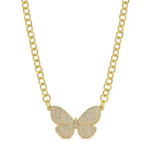 Flutter, Butterfly Statement Necklace