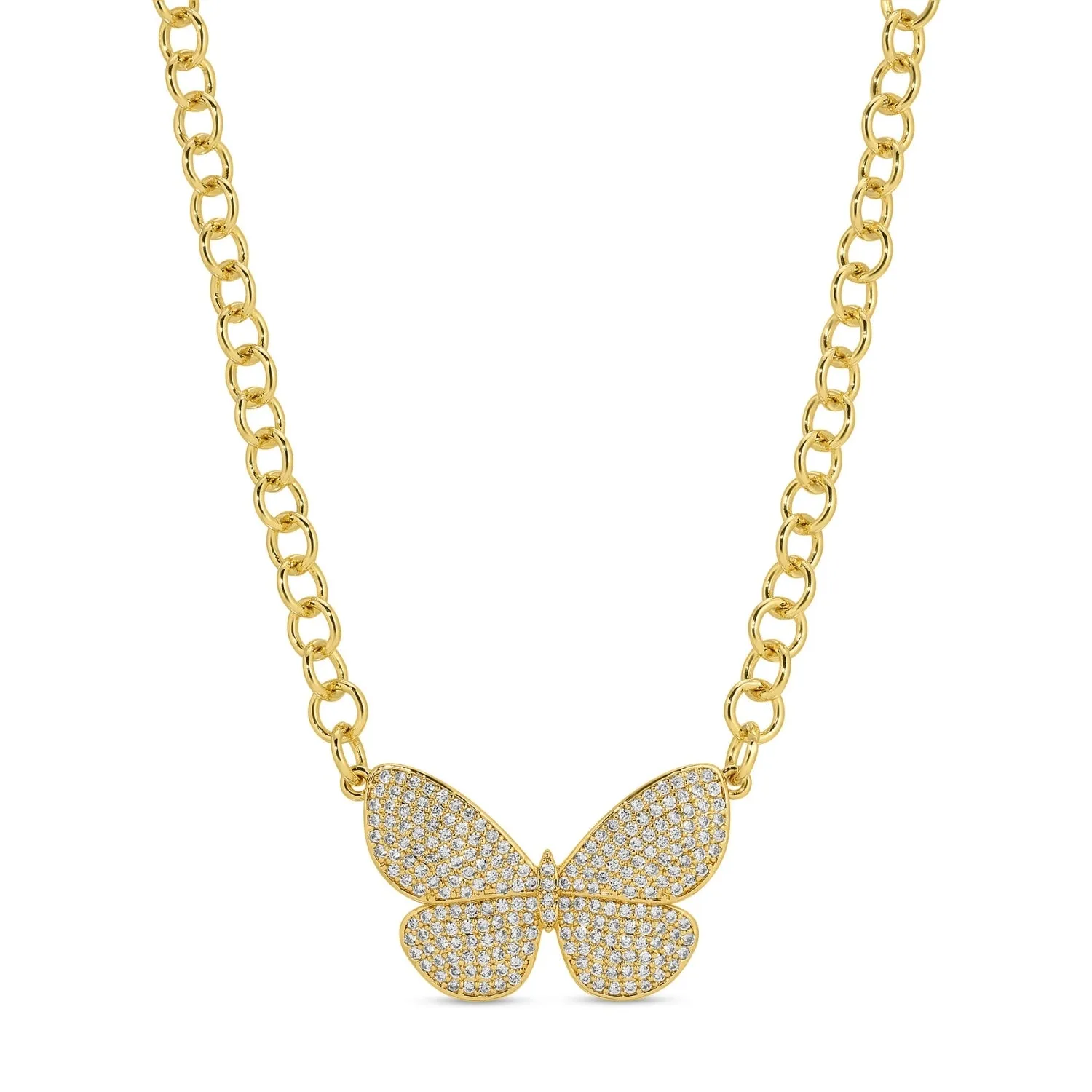 Flutter, Butterfly Statement Necklace