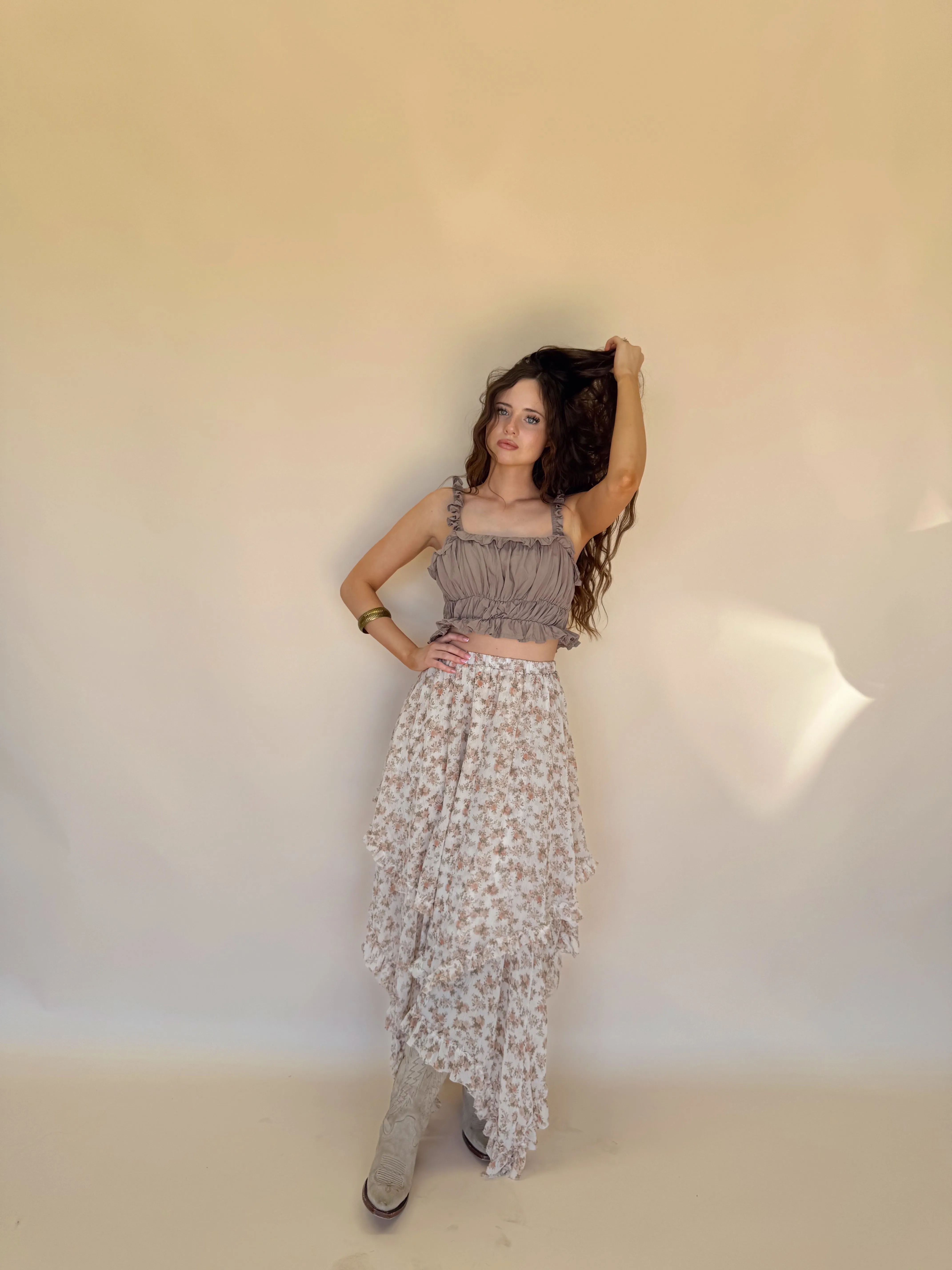 Foliage Midi Skirt