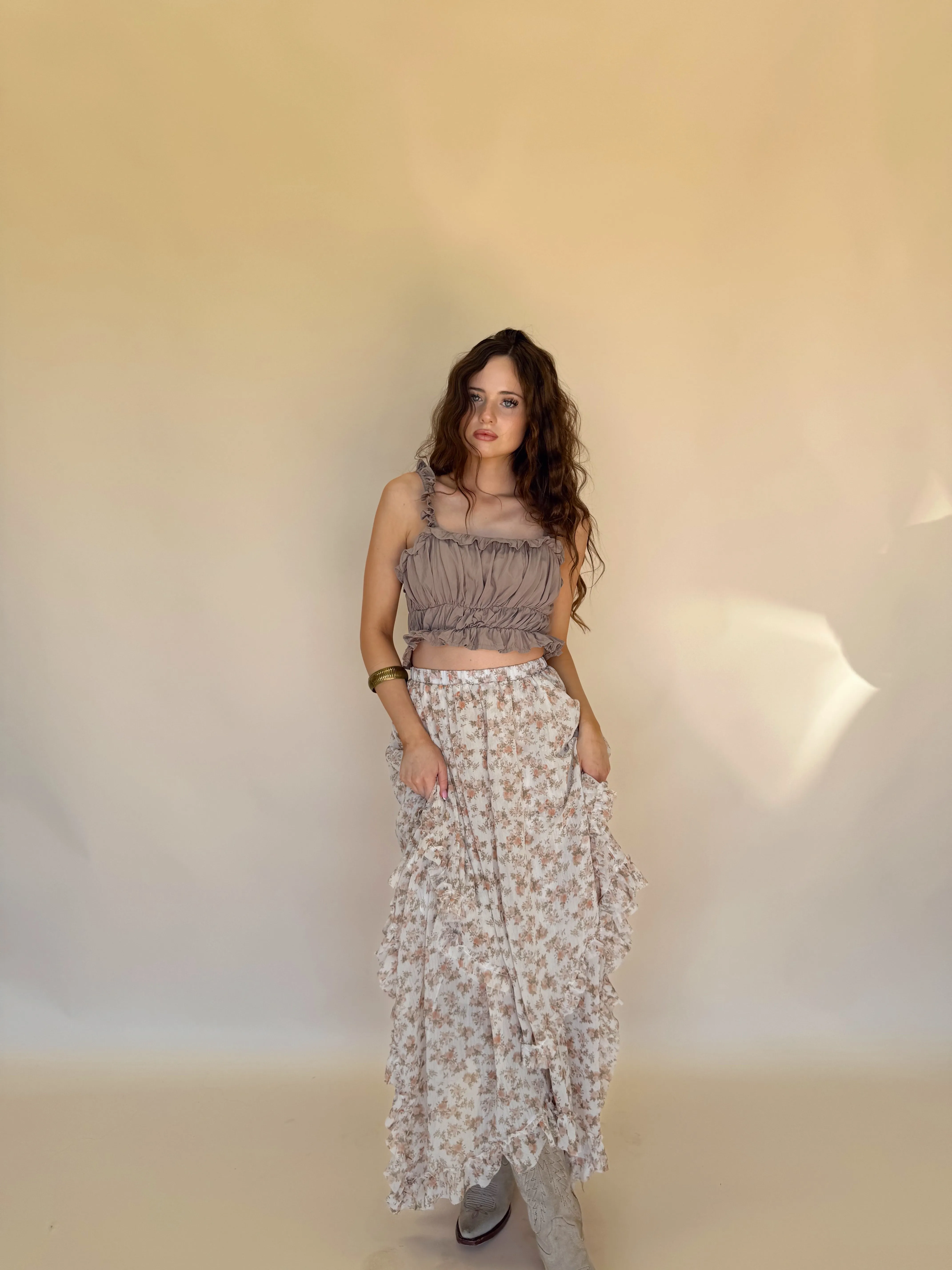 Foliage Midi Skirt