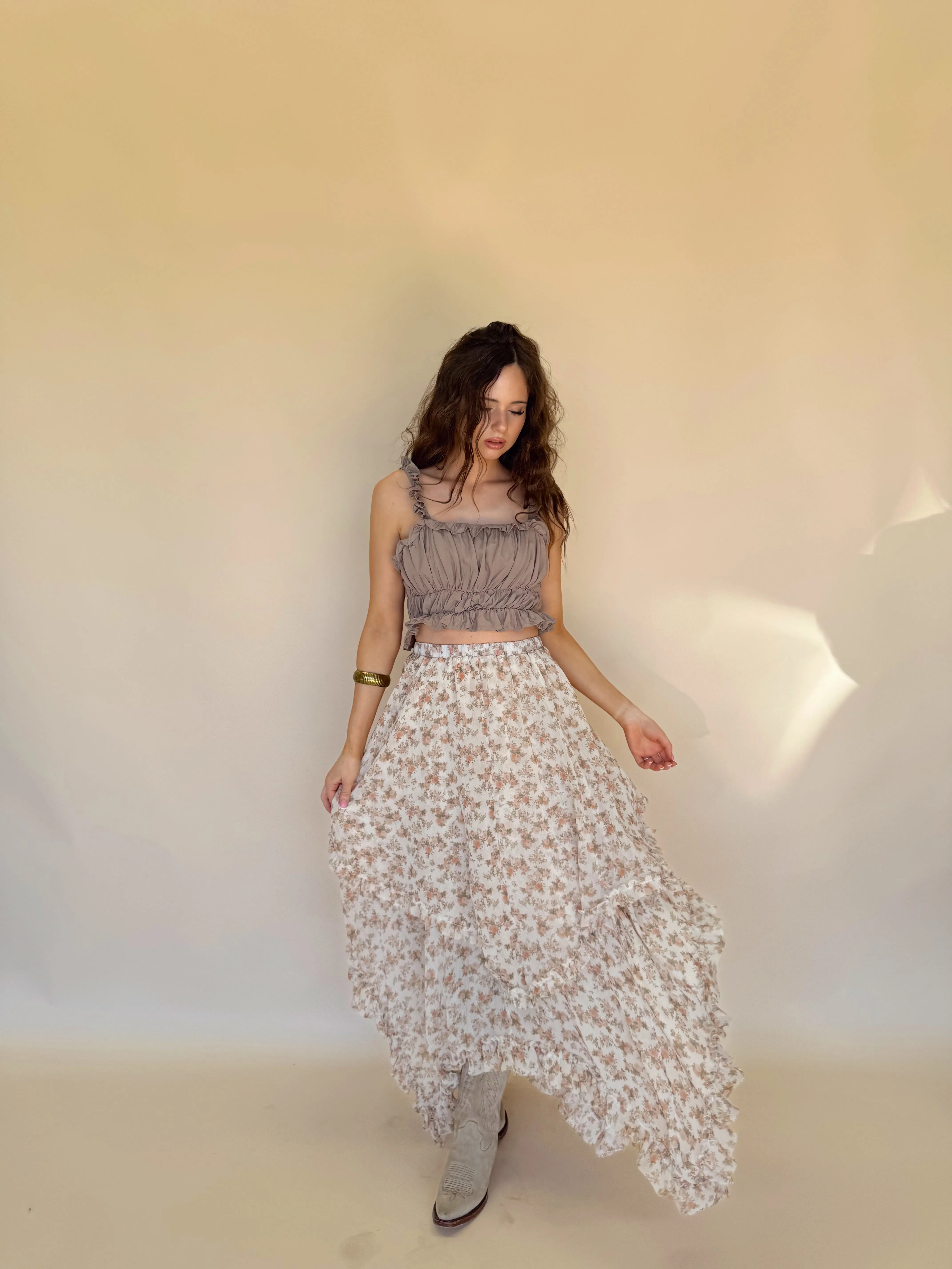 Foliage Midi Skirt