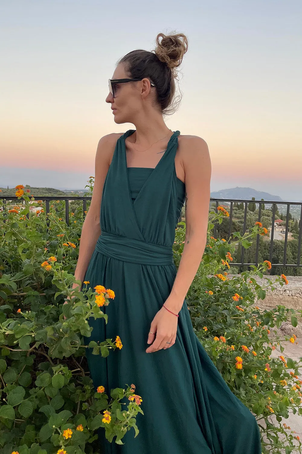 Forest Dream infinity maxi dress