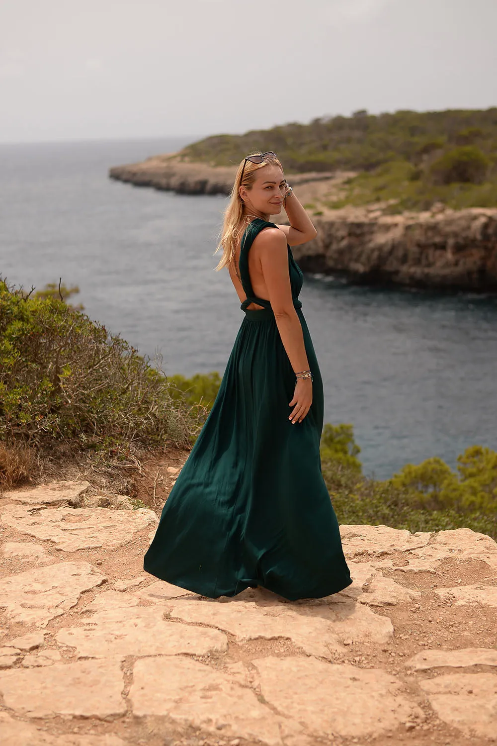 Forest Dream infinity maxi dress