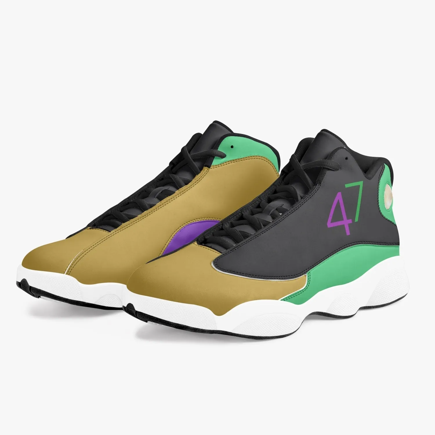 FOUR SEASONS ( High-Top Leather Basketball Sneakers )
