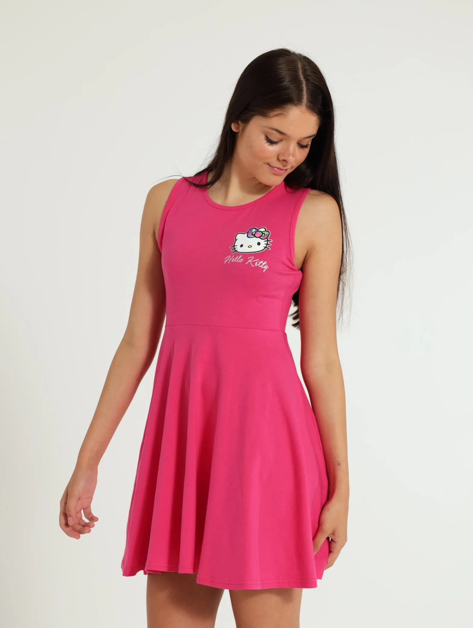 Girls Skater Dress - Cerise