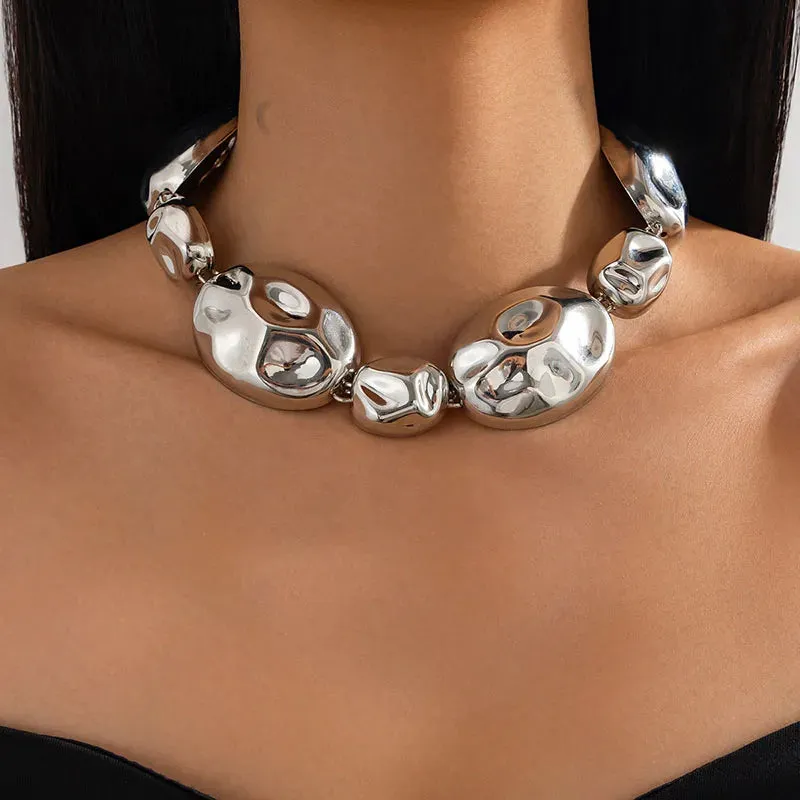 Gold Plated Statement Necklace