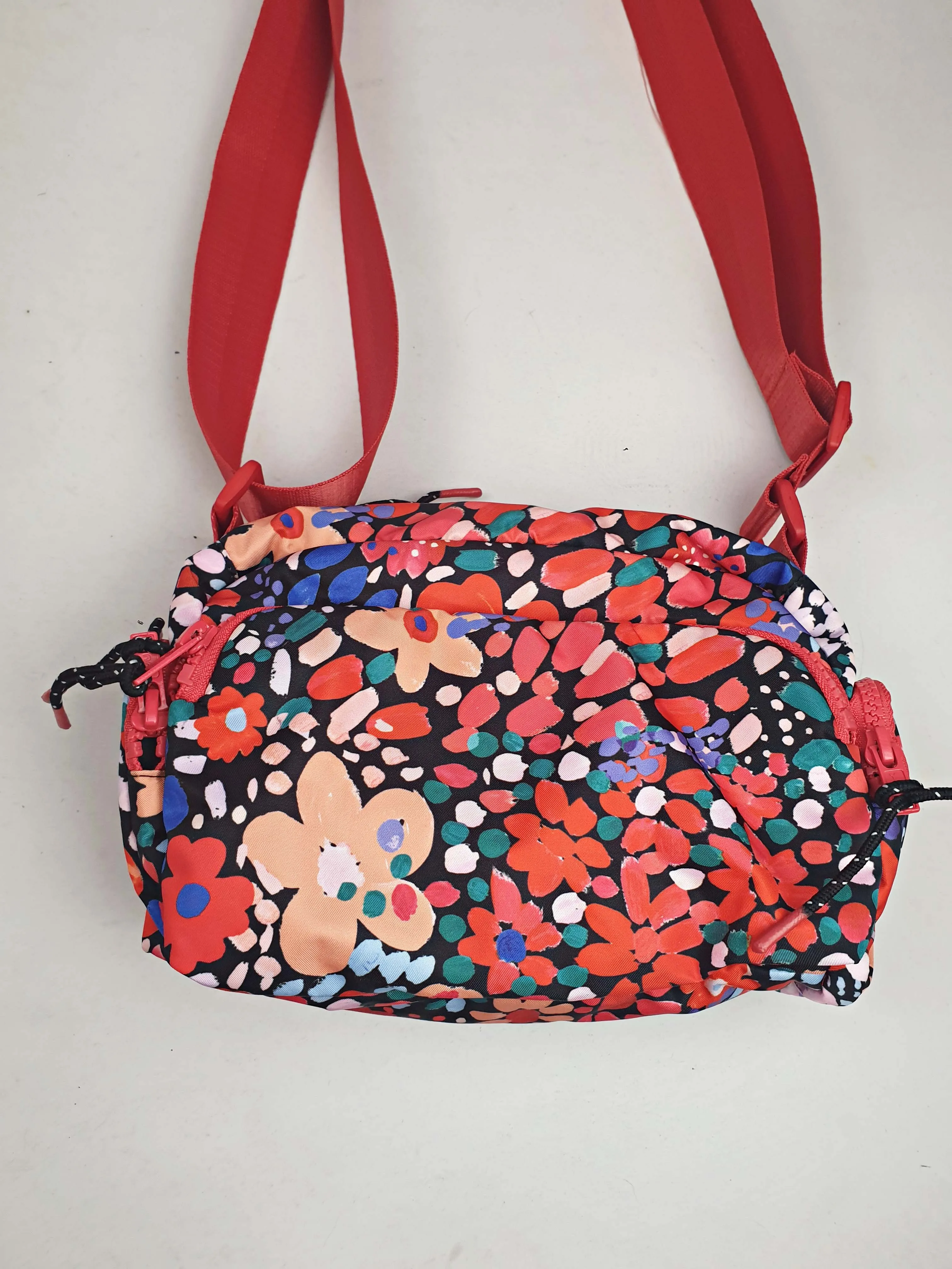 Gorman red floral adjustable small bag