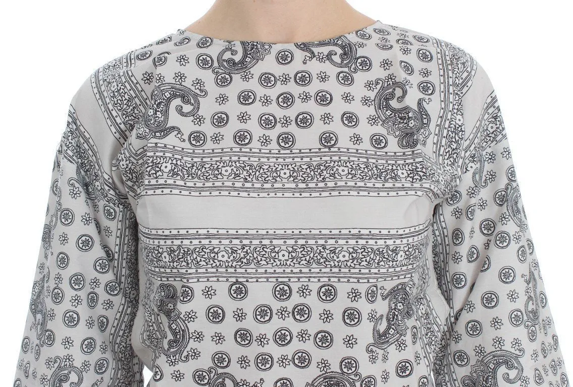 Gray 3/4 Sleeve Blouse Tunic