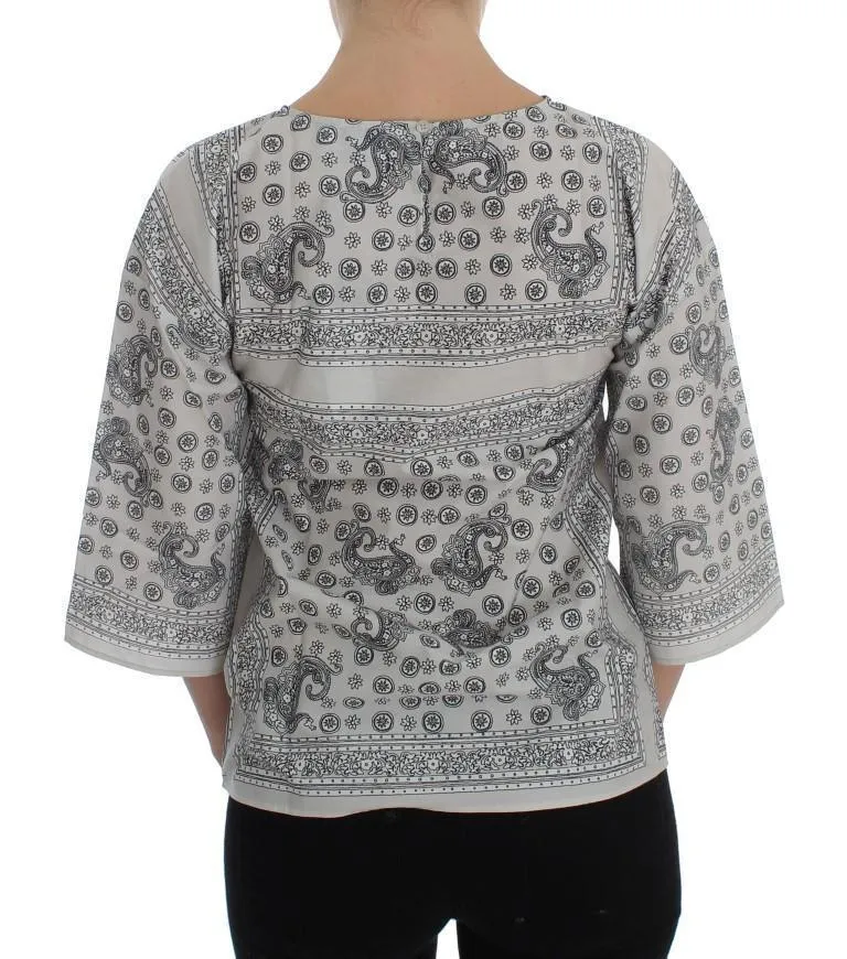 Gray 3/4 Sleeve Blouse Tunic
