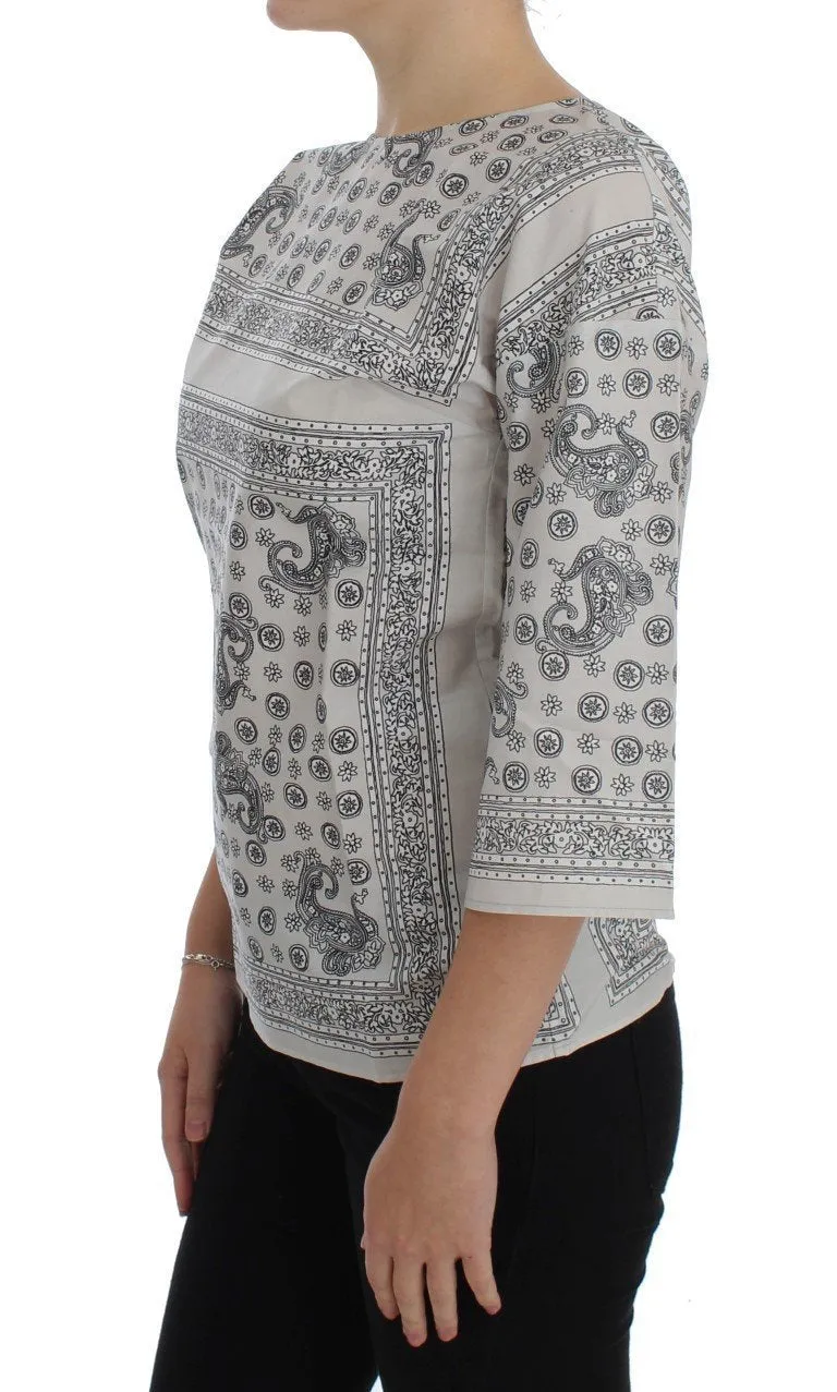 Gray 3/4 Sleeve Blouse Tunic