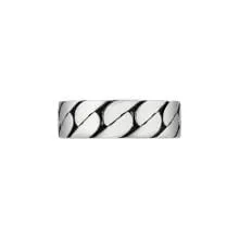Gucci Silver Interlocking G 6mm 'Gourmette' Ring Size 7