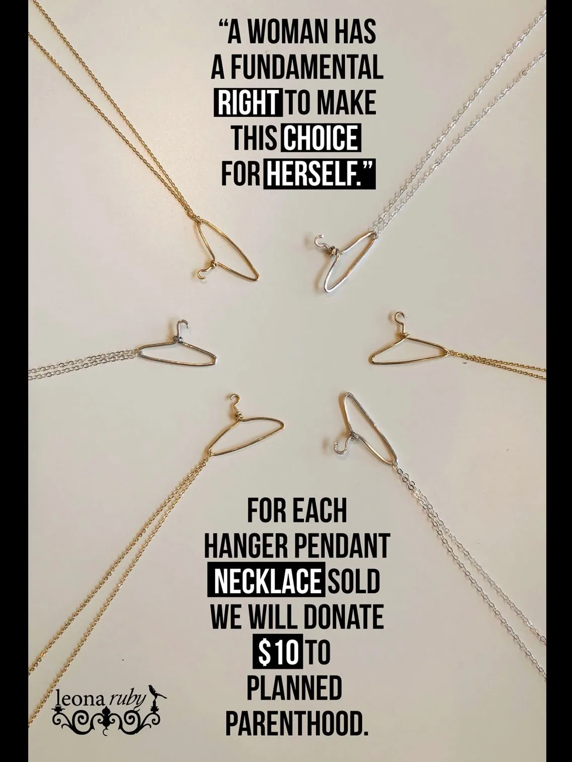 Hanger Necklace {Silver} | PREORDER
