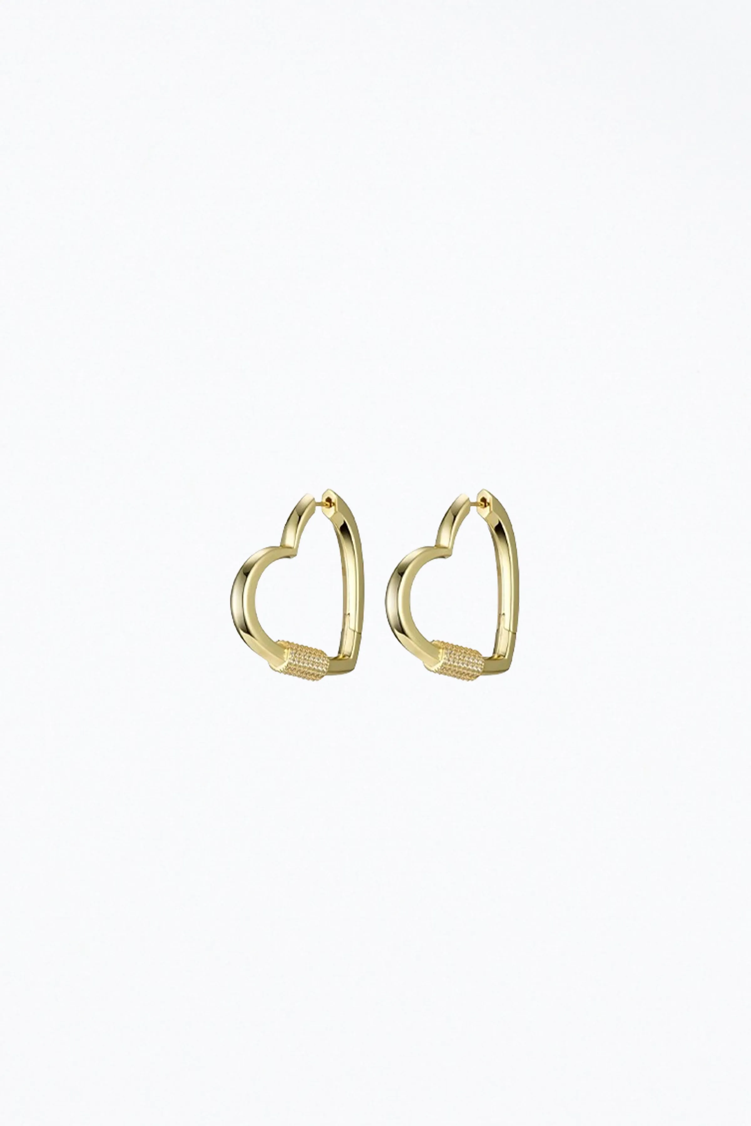 HARDCORE LOVE HEART STATEMENT EARRINGS
