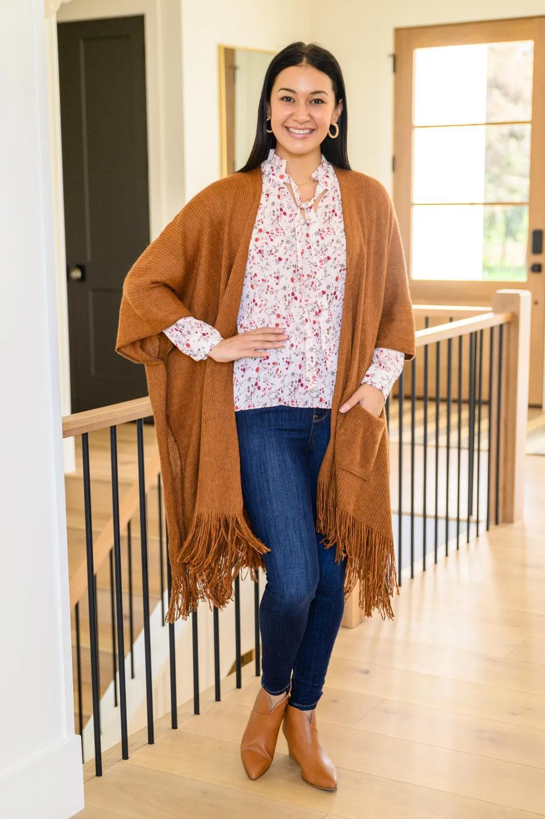 Hazel Blues® | Stella Notched Neck Floral Long Sleeve Blouse