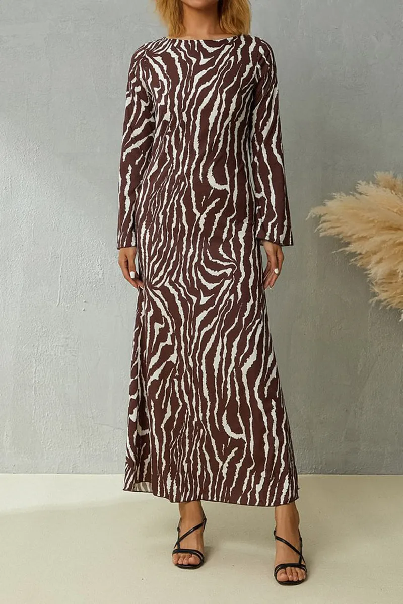 HBR1297 Wild Streak Maxi Dress