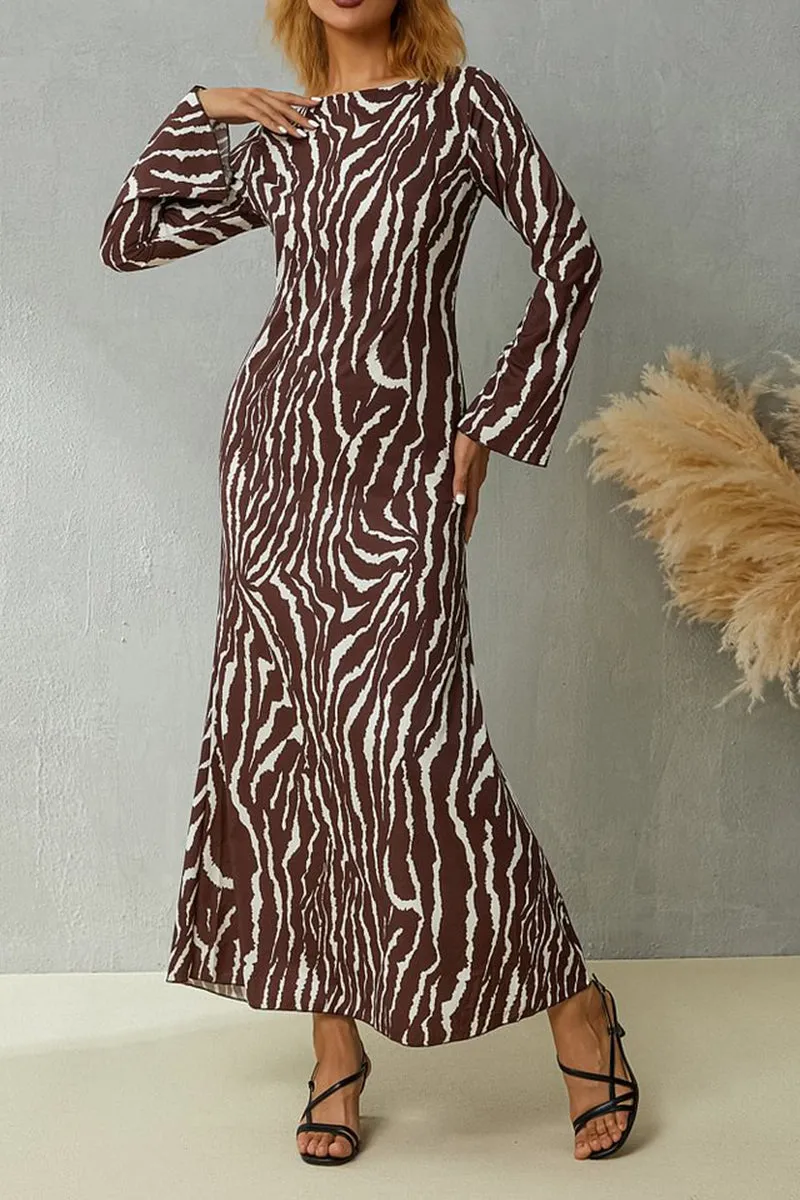HBR1297 Wild Streak Maxi Dress