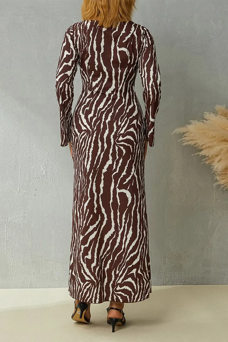 HBR1297 Wild Streak Maxi Dress