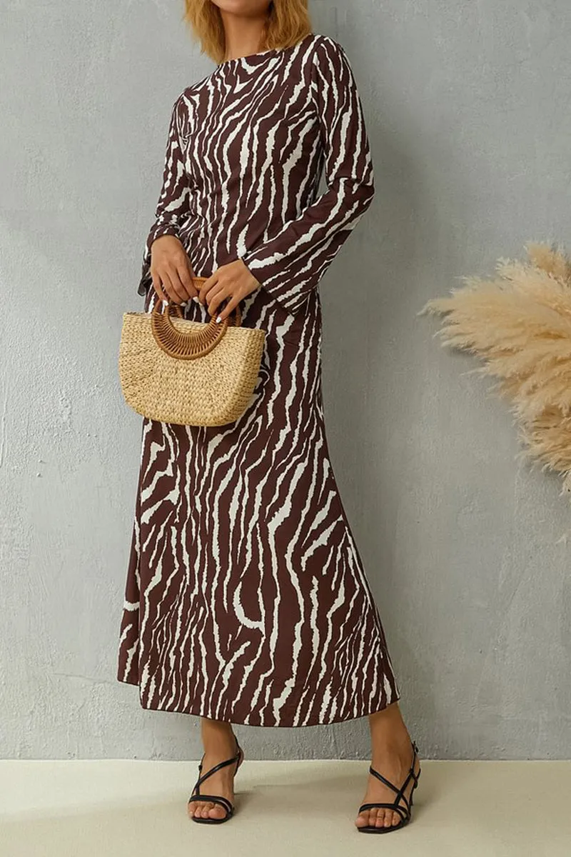 HBR1297 Wild Streak Maxi Dress