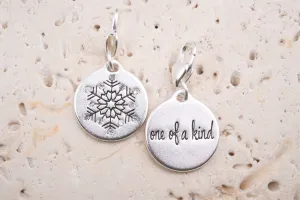 Heartfelt Emotions Silver 1-Tone Medallion - Snowflake