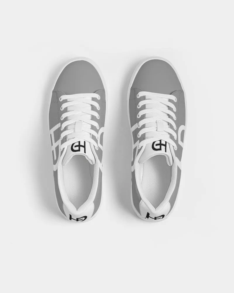 HEED NYC Men's Classic Champagne Gray Vegan Leather Sneakers