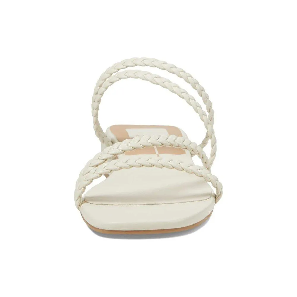 Hydie Ivory Braided Strappy Heeled Sandals